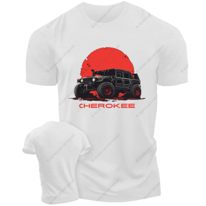 Black Cherokee Red Backgroud Jp T-Shirt