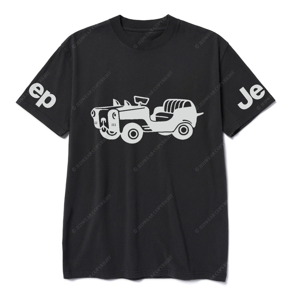 Car With A Dog Face Front Jp T-Shirt