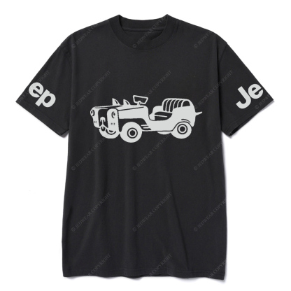 Car With A Dog Face Front Jp T-Shirt