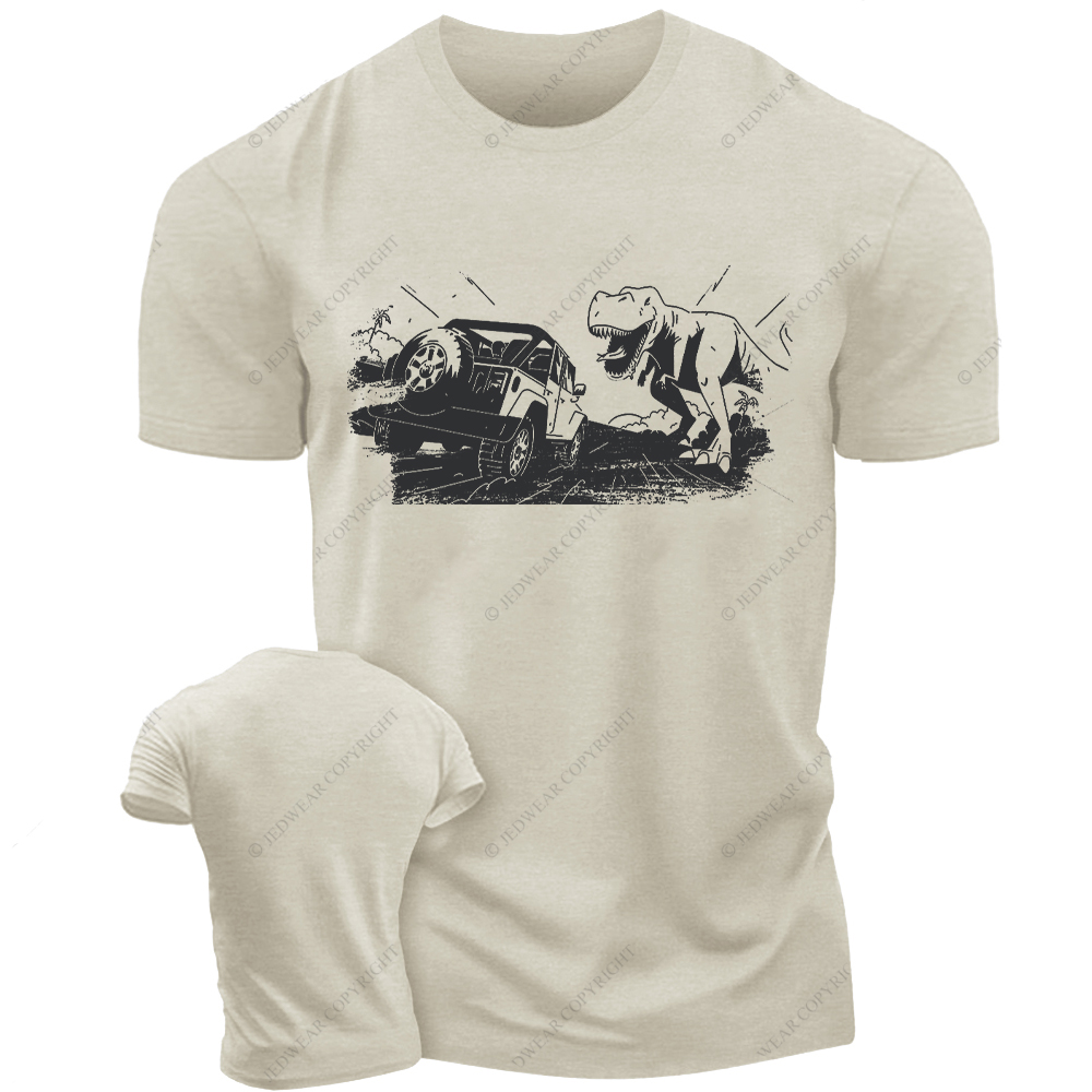 Dinosaur Black And White Illustration Jp T-Shirt
