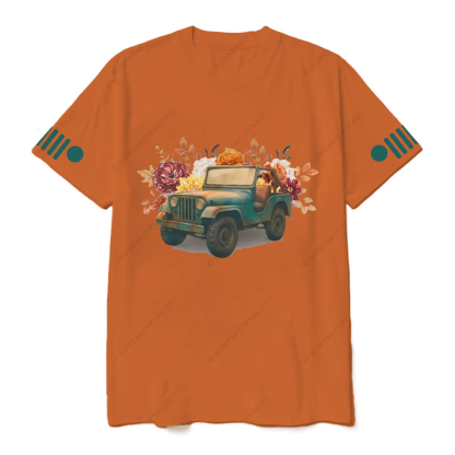 Off-Road Fall 4-Wheeling Fall Flowers  Jp T-Shirt