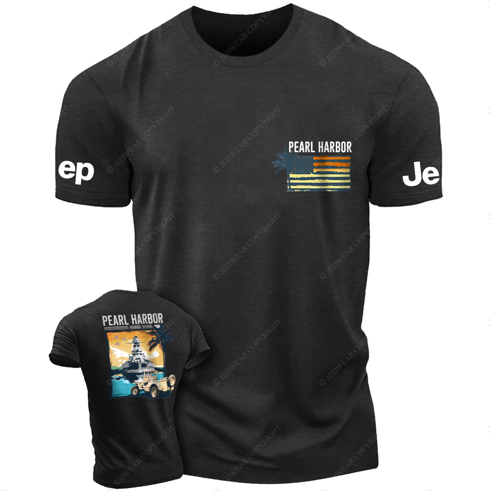 Pearl Harbor Hawaii Sunset Lighthouse JP T-Shirt