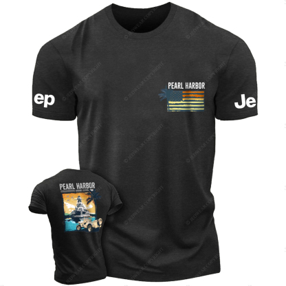 Pearl Harbor Hawaii Sunset Lighthouse JP T-Shirt