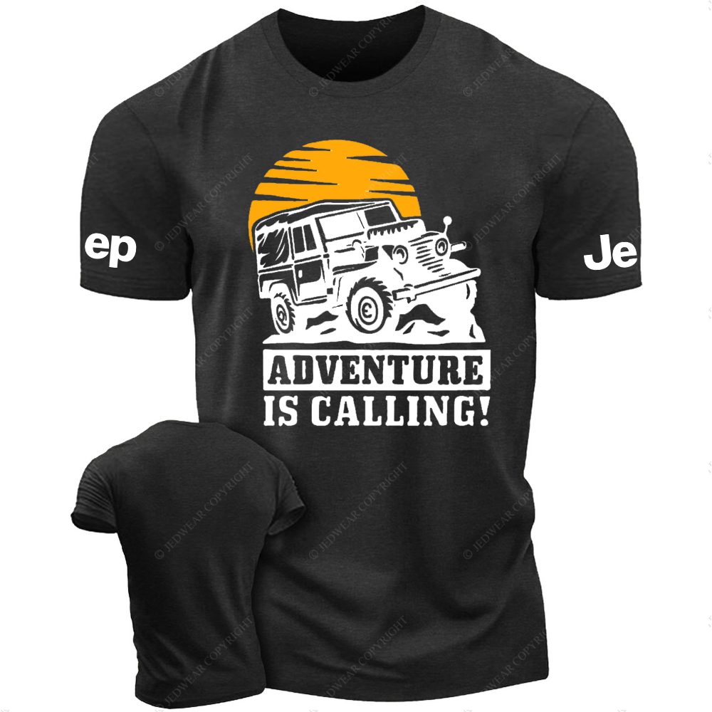 Adventure Is Calling Mountains Sun JP T-Shirt