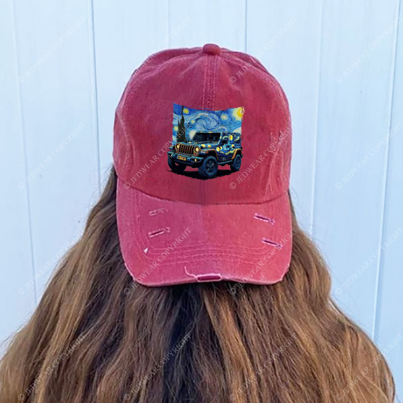 The Starry Night By Van Gogh Canvas Jp Baseball Cap