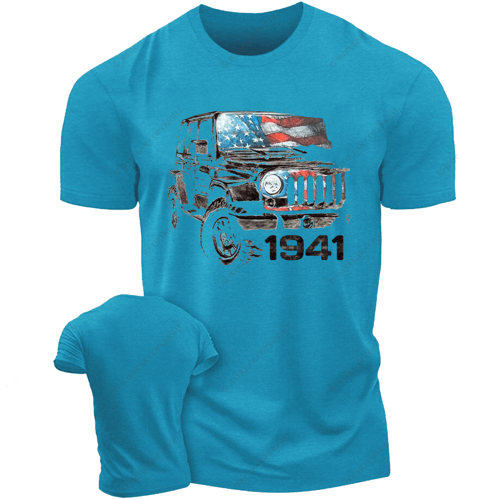 Wrangler JK American Flag Vintage Style Jp T-Shirt