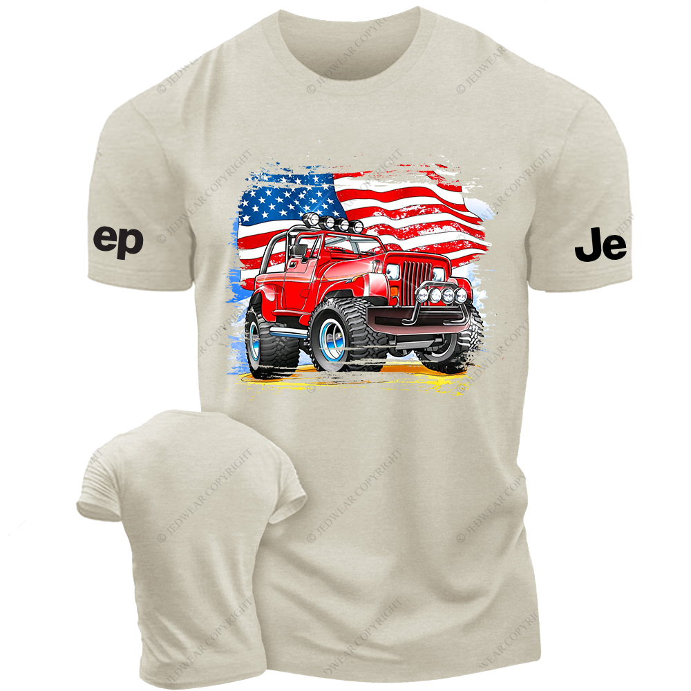 Red Wrangler American Flag Outdoor Jp T-Shirt