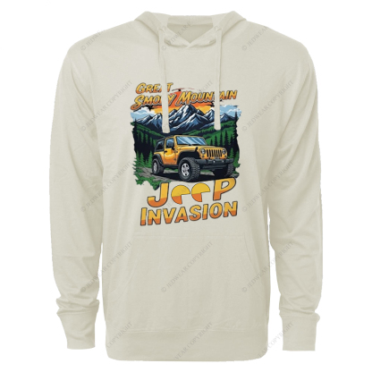 Great Smoky Mountain Invasion Sun Tree Vintage Style Jp Oversized Lightweight Hoodie