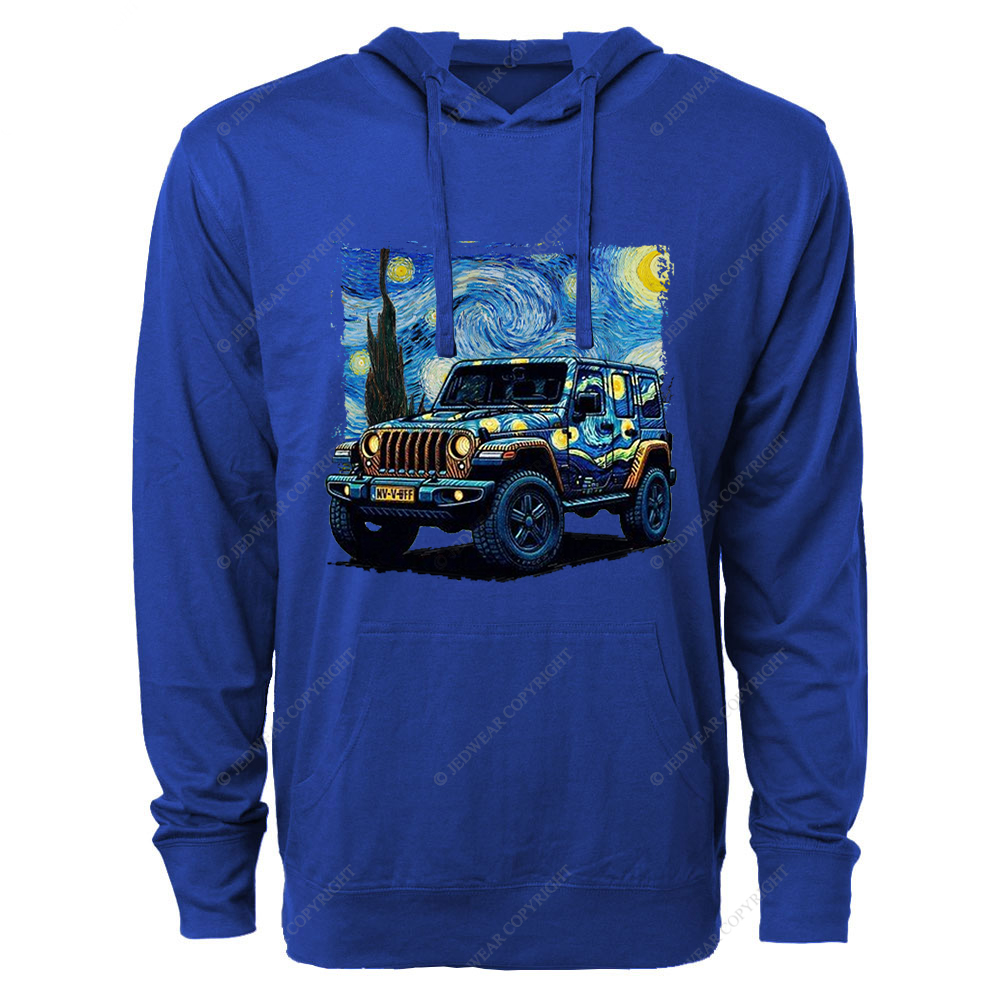 The Starry Night By Van Gogh Canvas Jp Oversized Lightweight Hoodie