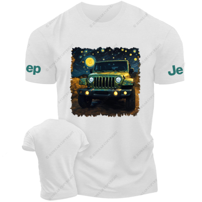 Off-Road Vehicle Under The Starry Sky Jp T-Shirt