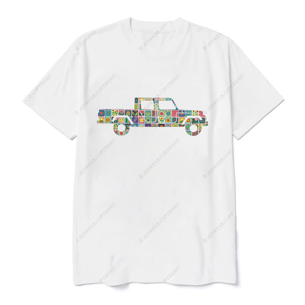 Folk Art Print Gladiator Truck Jp T-Shirt
