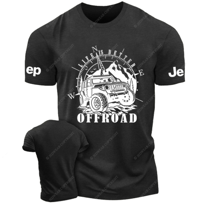 Comfort Colors Life Is Better Off-Road Travel Jp T-Shirt