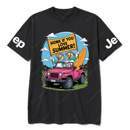 Honk If YouLove Summer Duck Grass JP T-Shirt