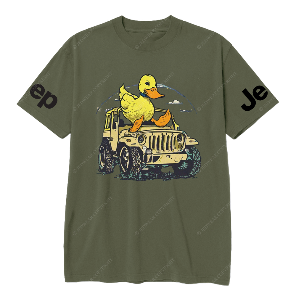 Ducks Clouds Sky 4-Wheeler Car JP T-Shirt