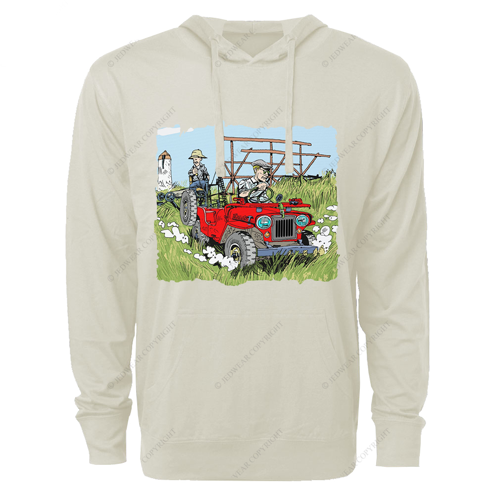 Willys In The Fields Jp Oversized Lightweight Hoodie