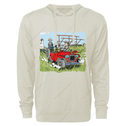 Willys In The Fields Jp Oversized Lightweight Hoodie
