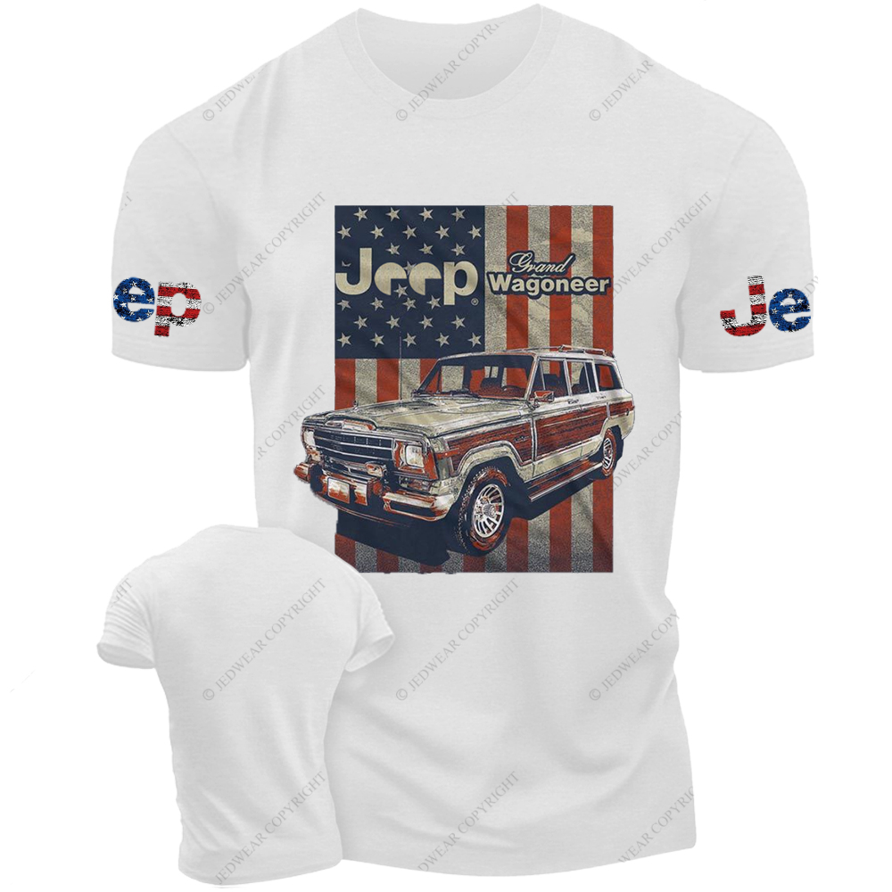 Wagoneer SJ American Flag Vintage Style Jp T-Shirt