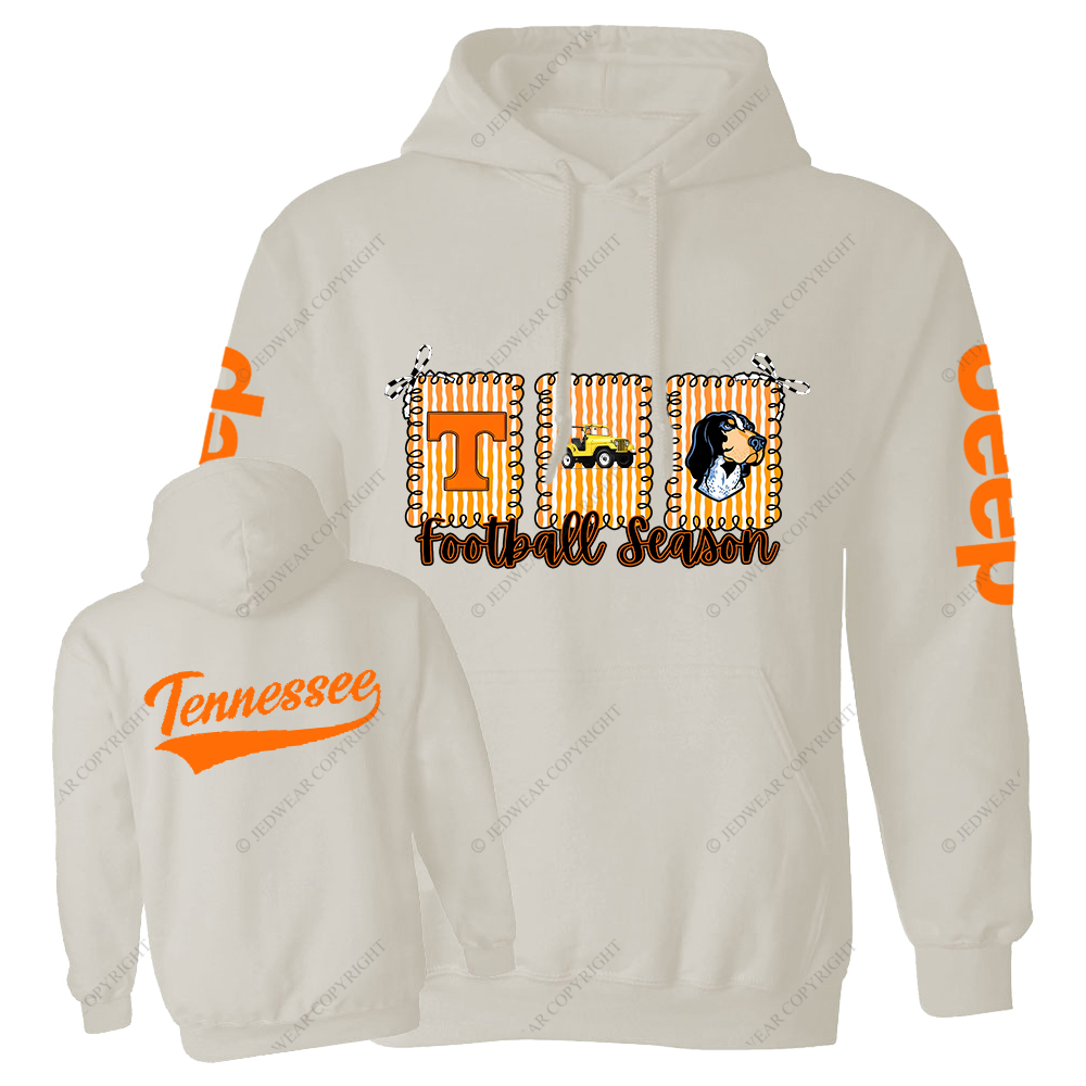 Tennessee Football Season Dog Jp Oversized Hoodie