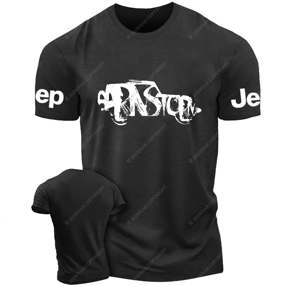 Black And White Hand-Painted Jp T-Shirt