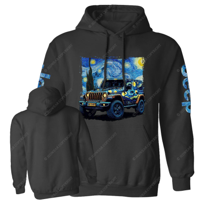 The Starry Night By Van Gogh Canvas Jp Casual Hoodie