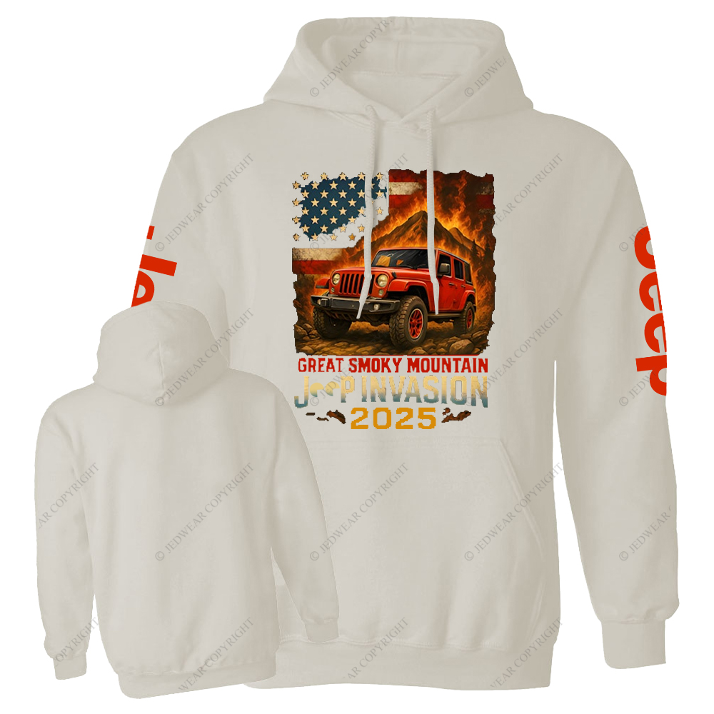 Great Smoky Mountain Invasion Vintage Style Jp Casual Hoodie