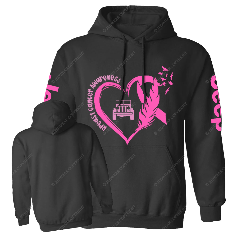Breast Cancer Awareness Love Butterfly Jp Casual Hoodie