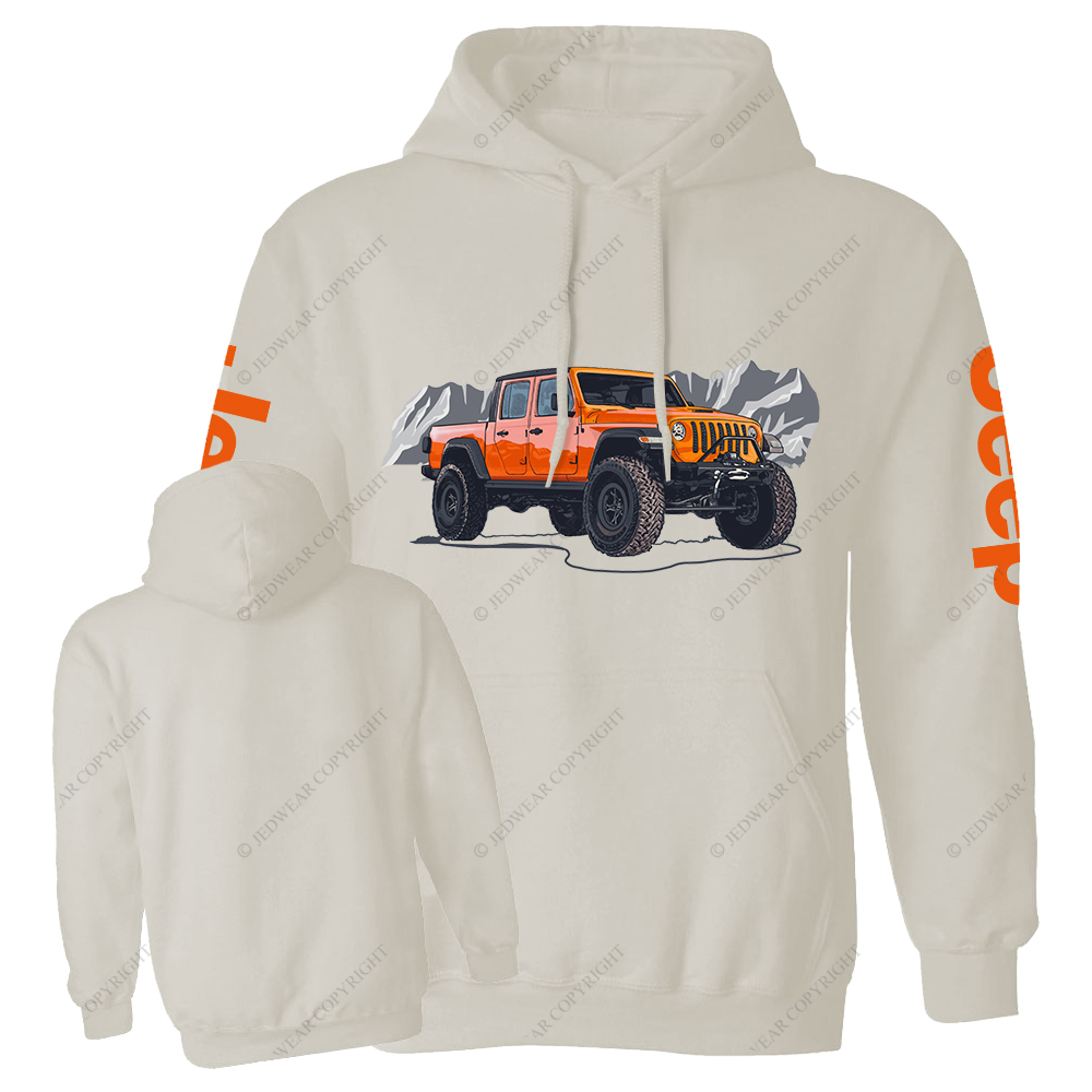 Truck Driving On Mountain Road Four-Wheeler Jp Casual Hoodie
