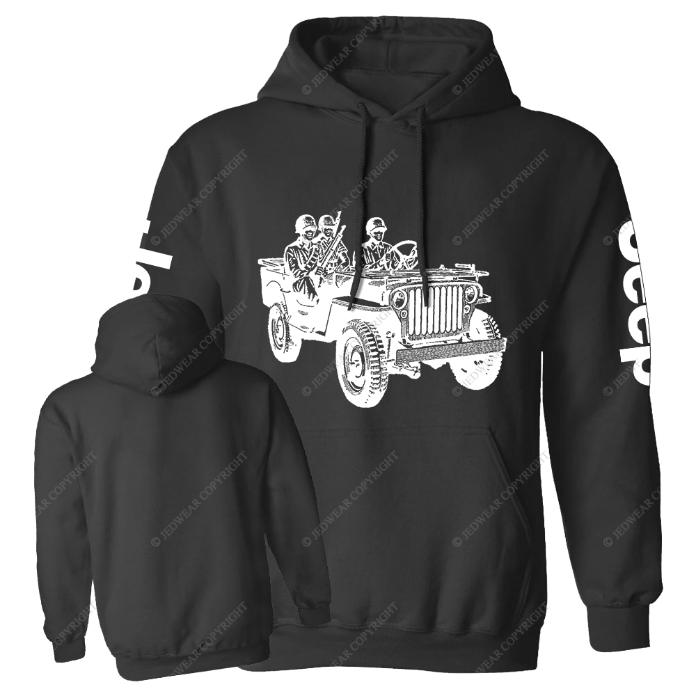 Soldiers Holding Guns In Car Jp Casual Hoodie