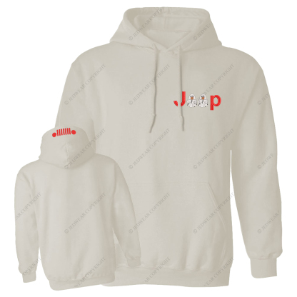 Halloween Ghosts Jp Embroidered Casual Hoodie
