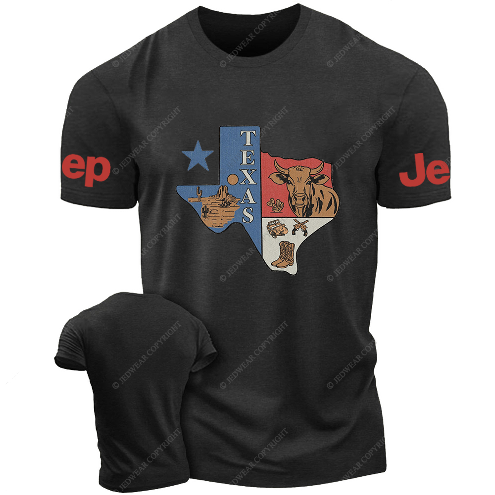 Texas Western Style Cow Jp T-Shirt