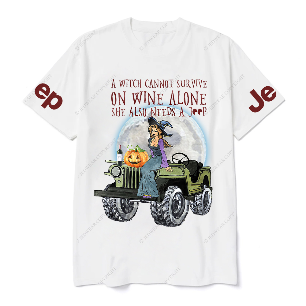 Survive Wine Witch Vibes Halloween Jp T-Shirt