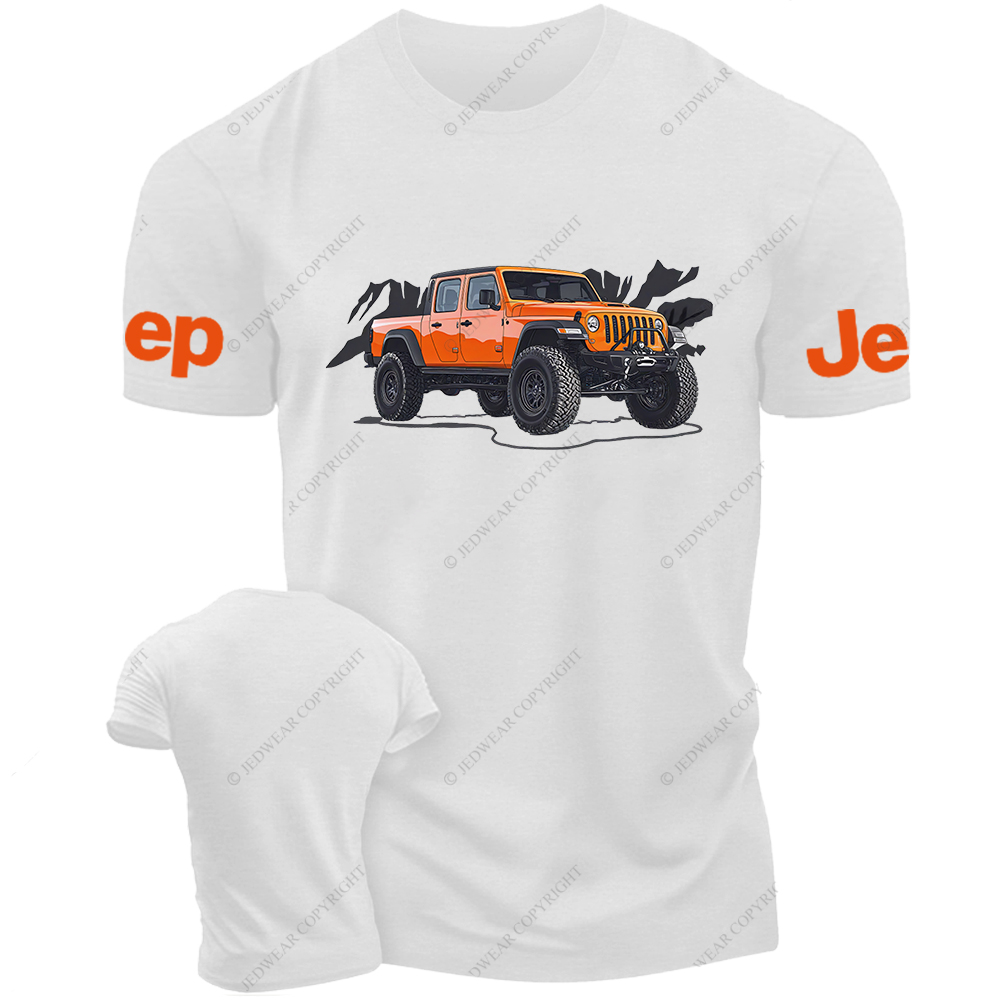 Truck Driving On Mountain Road Four-Wheeler Jp T-Shirt