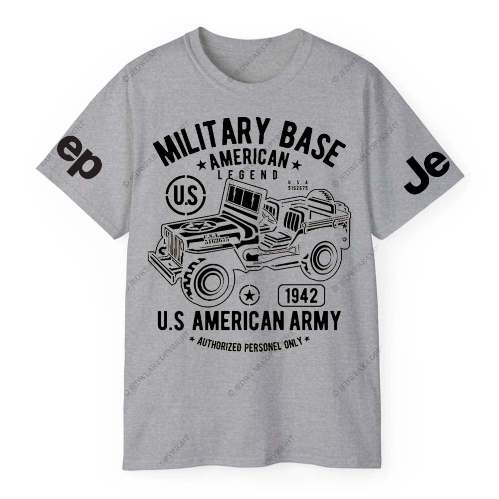 Military Base American Legend And U.S American Army Authorized Personel Only Jp T-Shirt