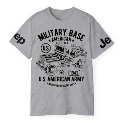 Military Base American Legend And U.S American Army Authorized Personel Only Jp T-Shirt