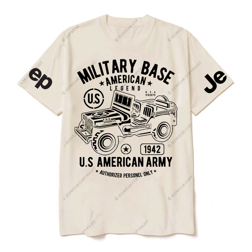 Military Base American Legend And U.S American Army Authorized Personel Only Jp T-Shirt