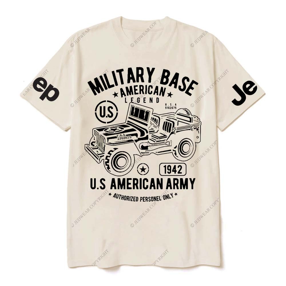 Military Base American Legend And U.S American Army Authorized Personel Only Jp T-Shirt