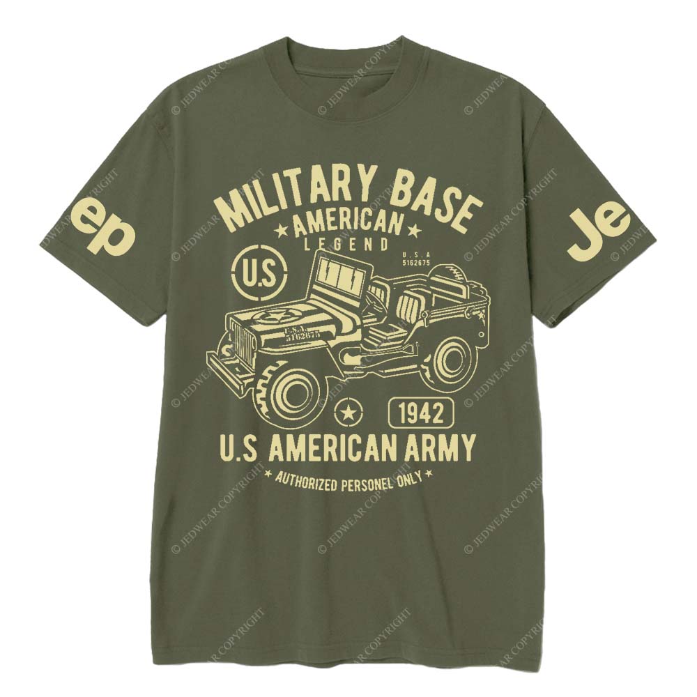 Military Base American Legend And U.S American Army Authorized Personel Only Jp T-Shirt