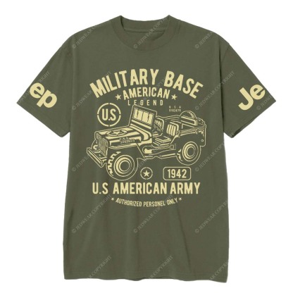 Military Base American Legend And U.S American Army Authorized Personel Only Jp T-Shirt
