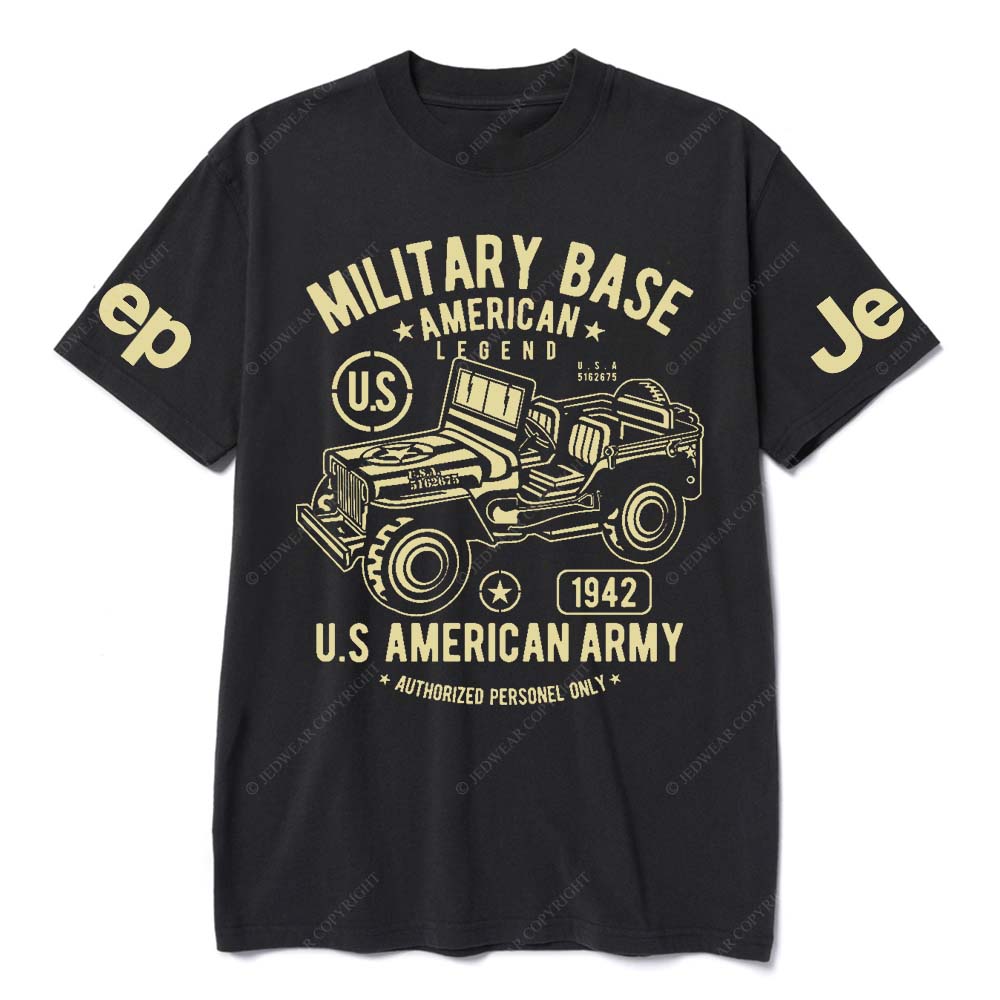 Military Base American Legend And U.S American Army Authorized Personel Only Jp T-Shirt