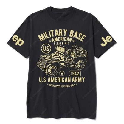Military Base American Legend And U.S American Army Authorized Personel Only Jp T-Shirt