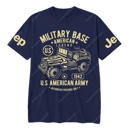 Military Base American Legend And U.S American Army Authorized Personel Only Jp T-Shirt