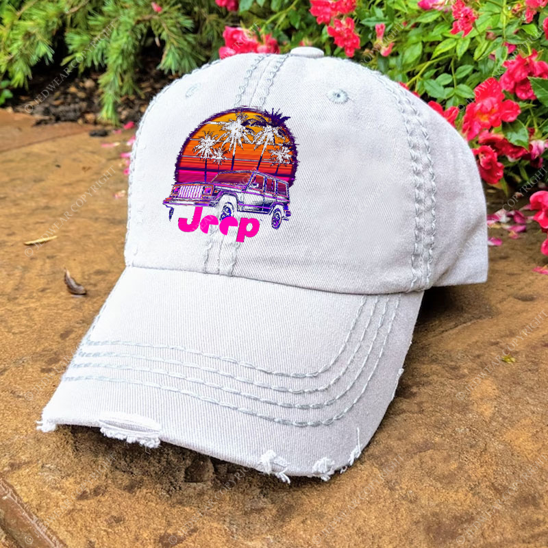 Palm Trees Beach Jp Baseball Cap