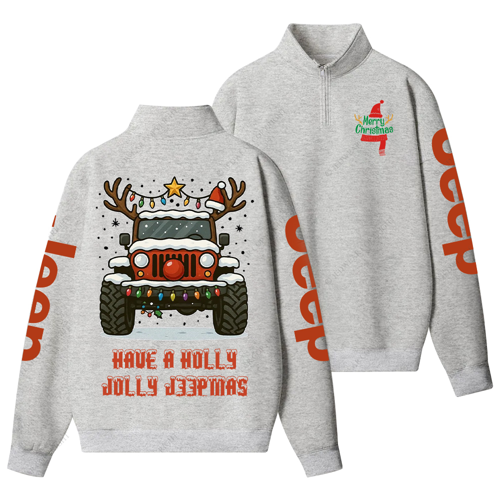 Off-Road Merry Christmas Jp Half-Zip Jacket Sweatshirt