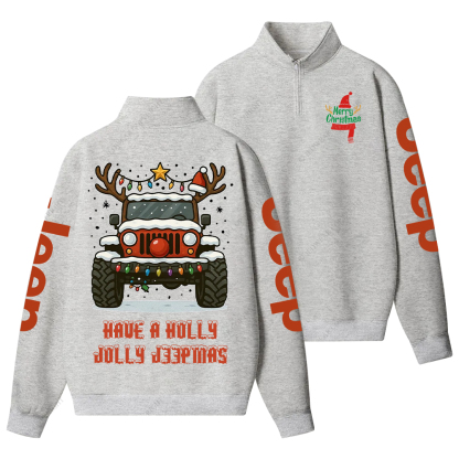Off-Road Merry Christmas Jp Half-Zip Jacket Sweatshirt