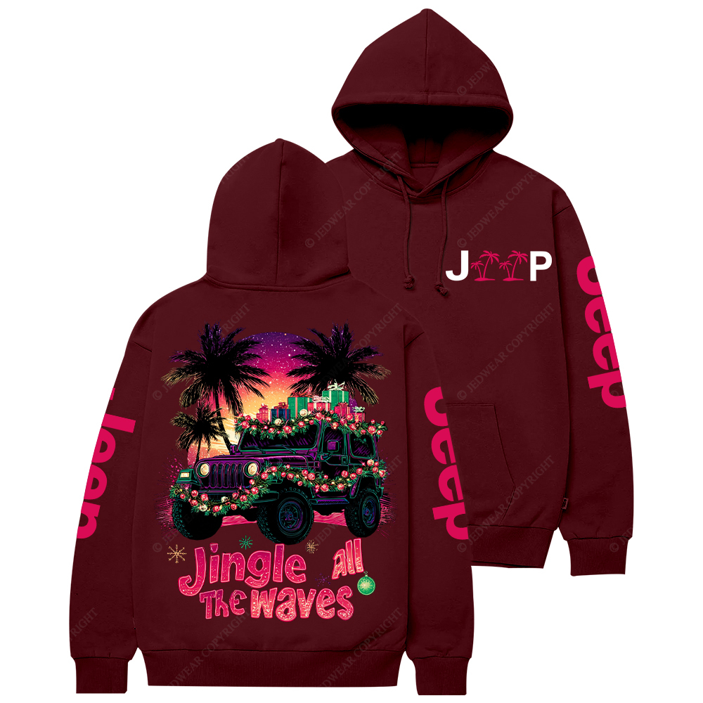 Jingle All the Waves Jp Casual Hoodie