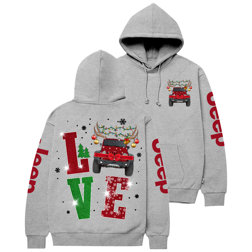 Love Car Merry Christmas Jp Casual Hoodie