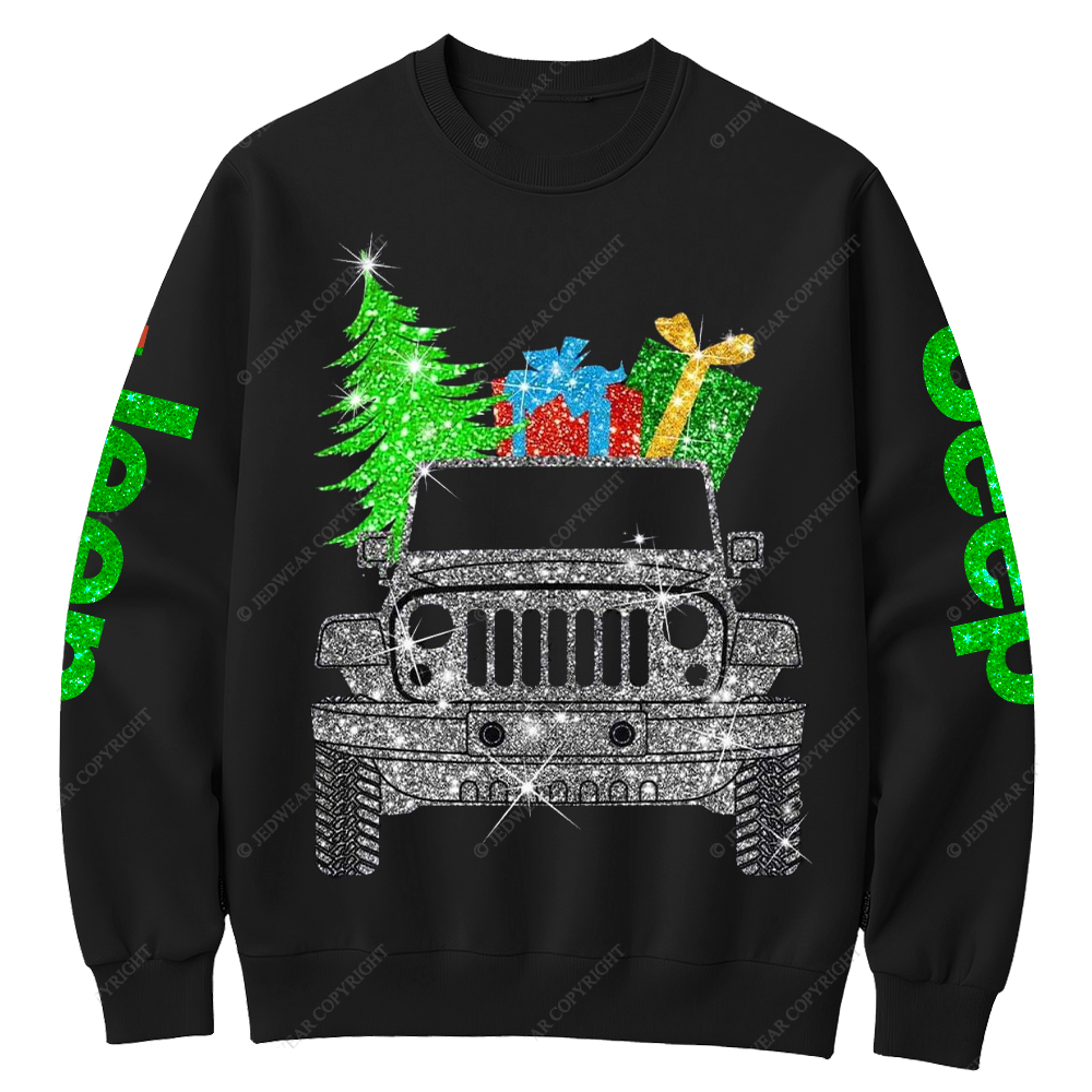 Merry Christmas Bling Jp Crew Neck Sweatshirt