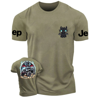 Night Fury Halloween A Little Bat Is Driving Rubicon Jp T-Shirt