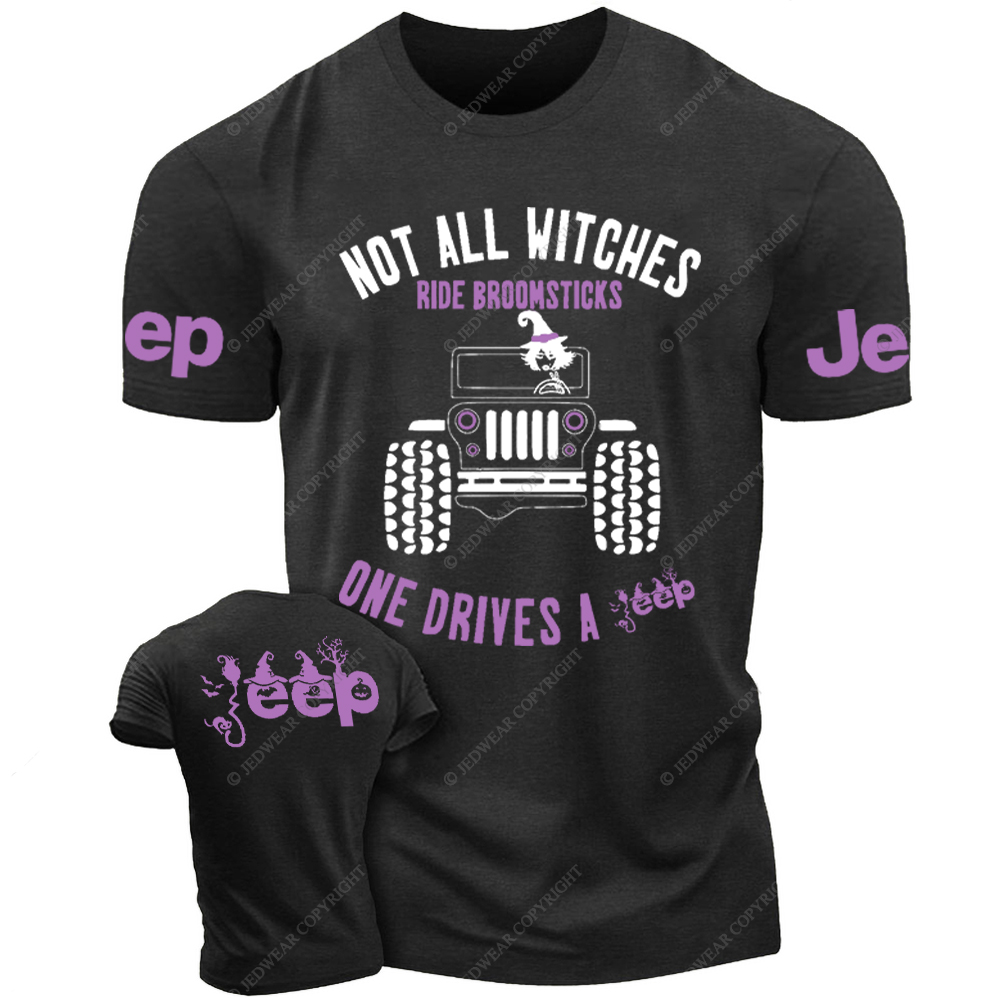 Halloween Not All Witches Ride Broomsticks One Drive A Car Jp T-Shirt