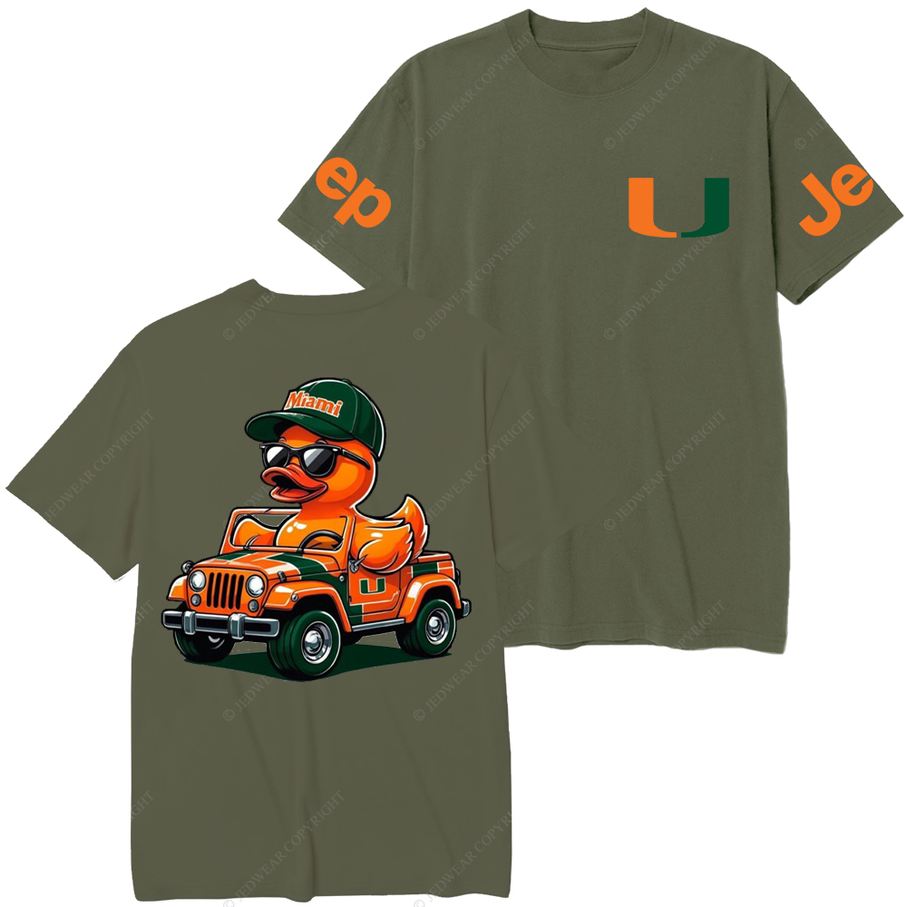 University of Miami Duck  Jp T-Shirt